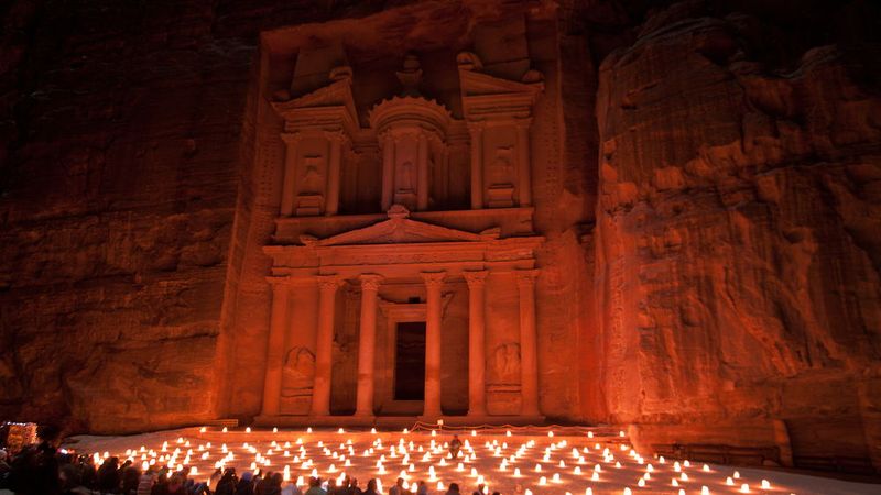 Exploring Petra by Candlelight