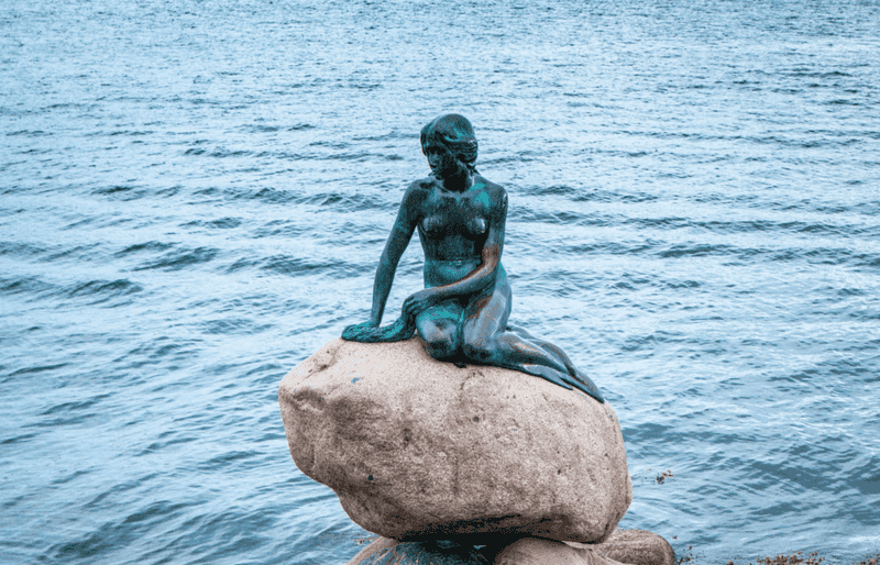 The Little Mermaid Statue – Copenhagen, Denmark