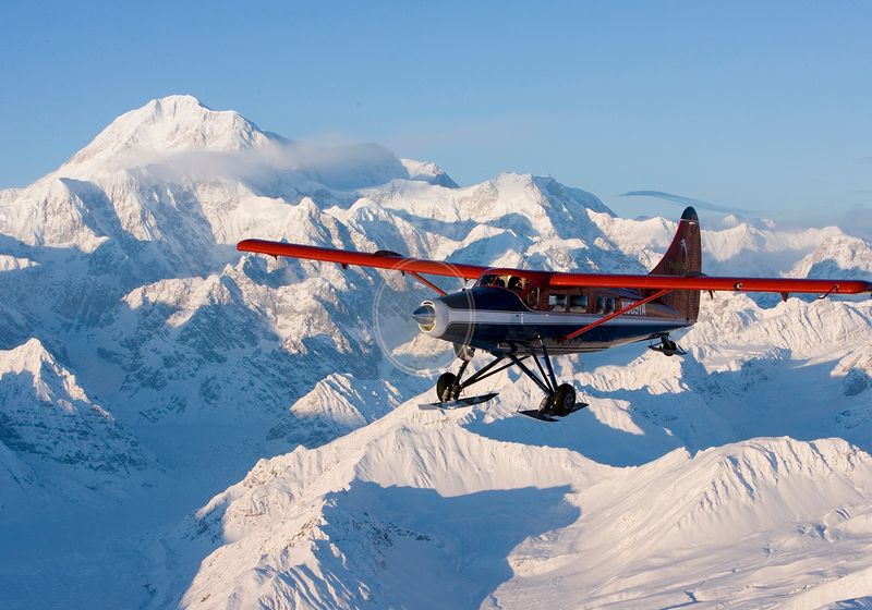 Flightseeing over Denali