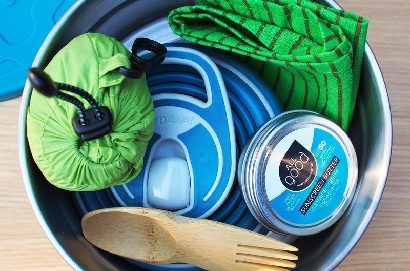 Collapsible Snack Container or Utensil Set