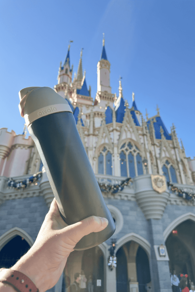 Bring a Reusable Water Bottle with Ice