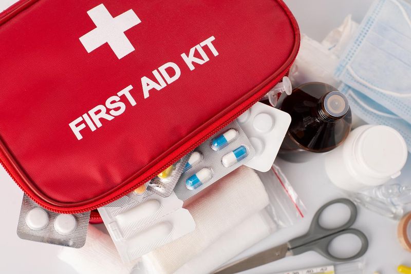 First Aid Kit with Medications