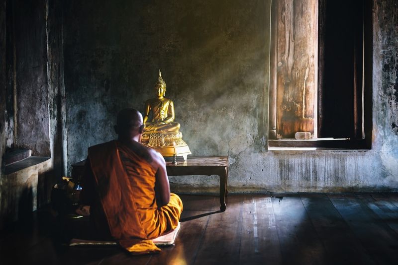 Study Meditation at a Buddhist Monastery