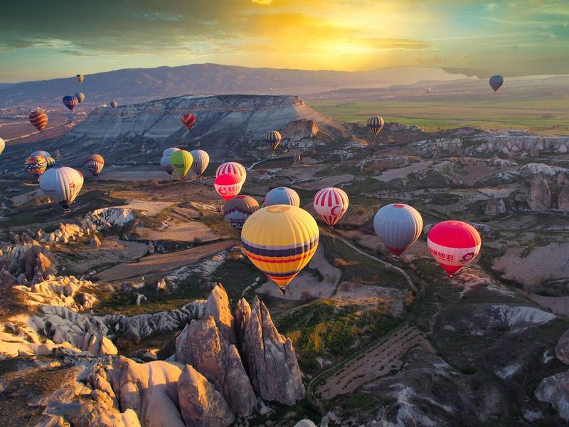 Hot Air Ballooning Over Cappadocia