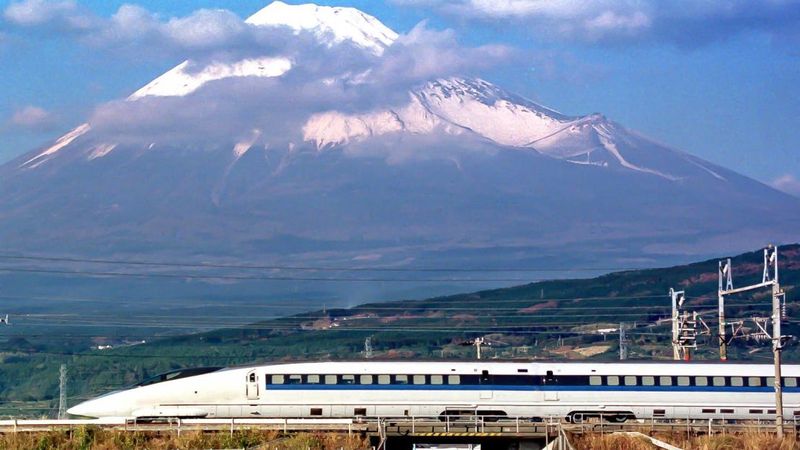 The Tōhoku Shinkansen, Japan