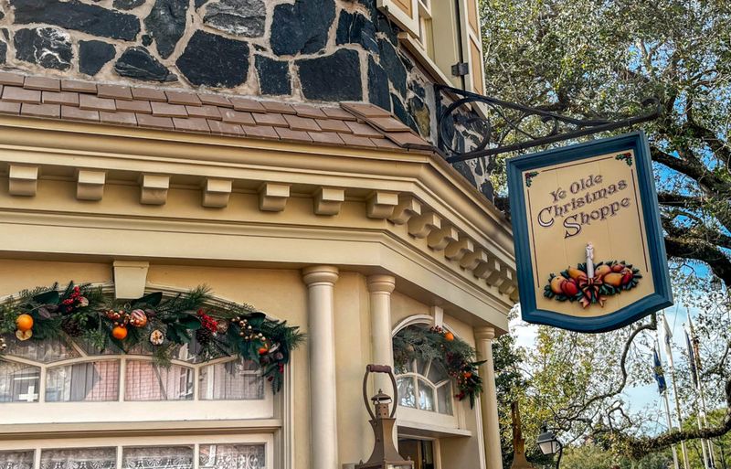 The Quiet Courtyard Behind Ye Olde Christmas Shoppe