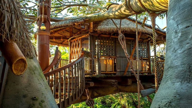 The Hidden Courtyard Of The Swiss Family Robinson Treehouse