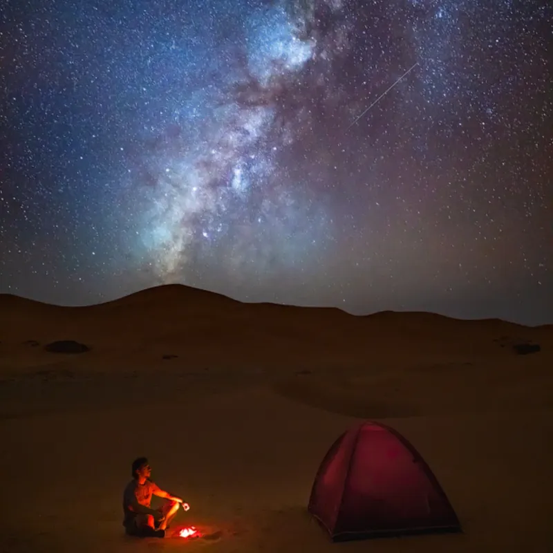 Camping Under the Stars in the Sahara