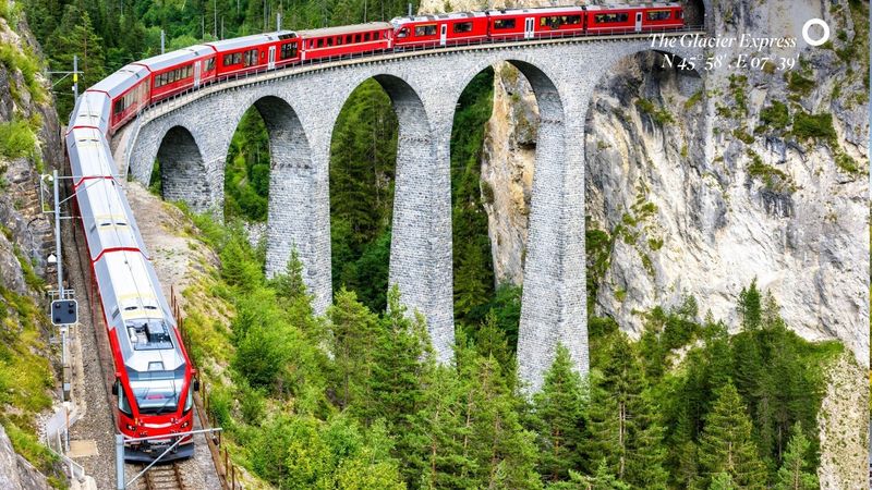 Take A Train Through The Swiss Alps