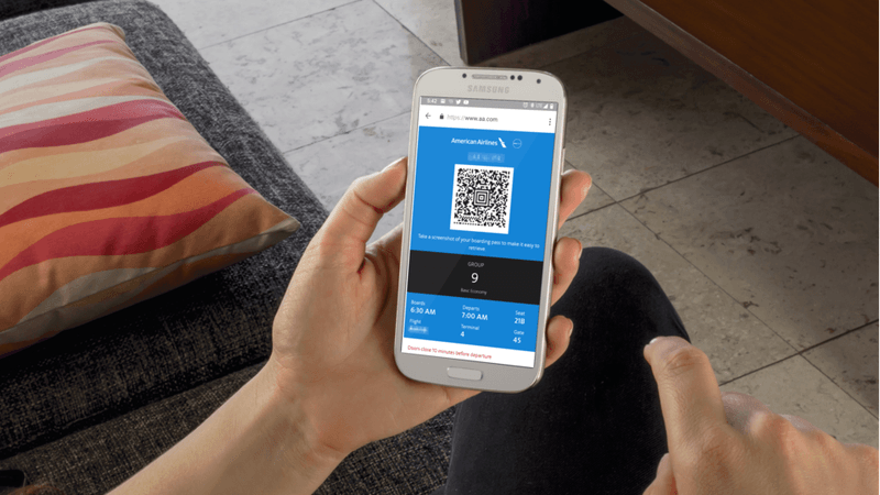 Screenshot Boarding Pass