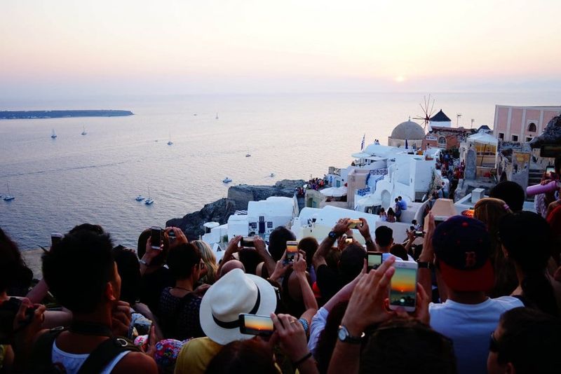 Santorini During Peak Season