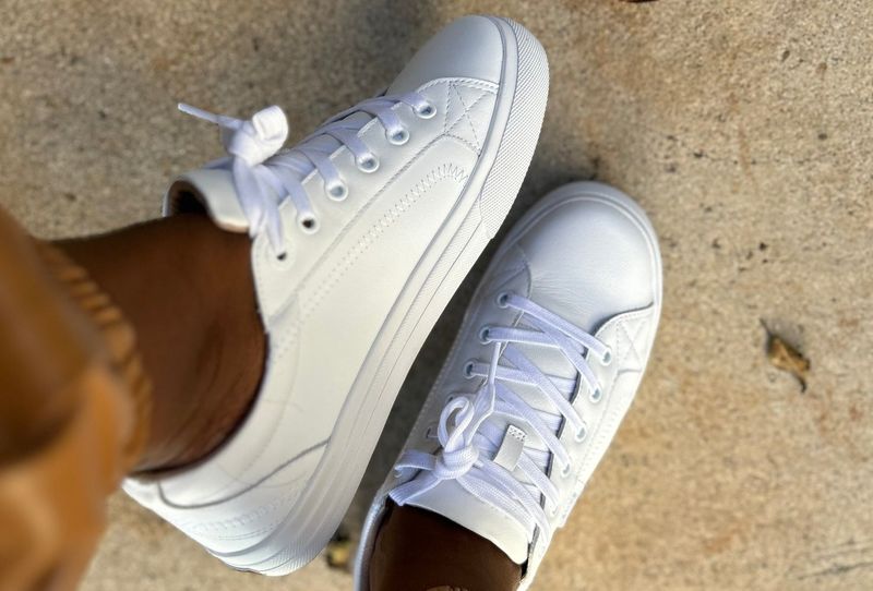 Wearing White Sneakers Everywhere