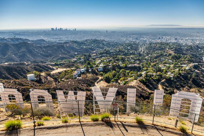 Hollywood Sign, Los Angeles (distance)