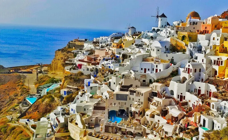 Santorini's Whitewashed Wonder
