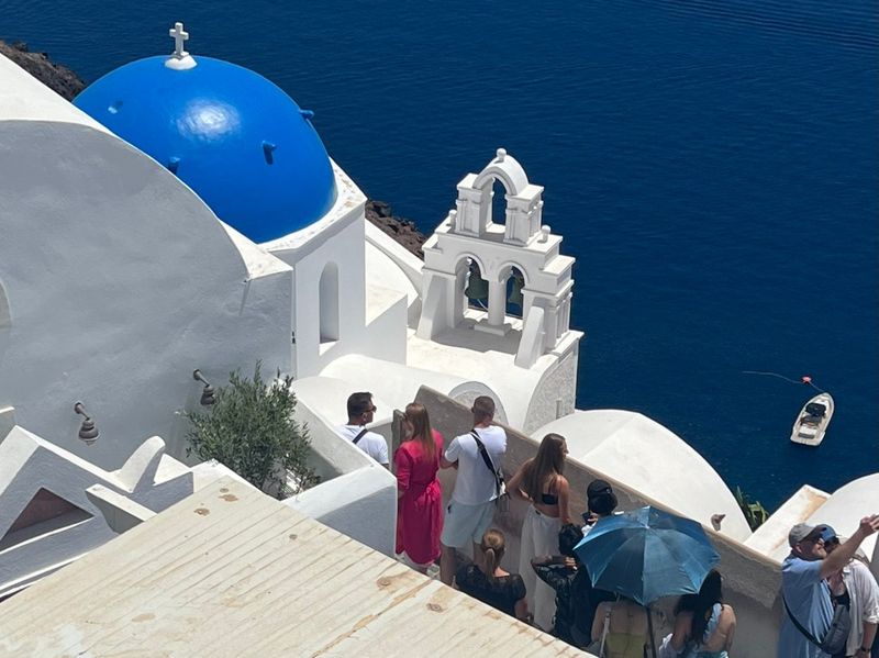 Santorini's Famous Blue Domes Were Impossible To Actually See