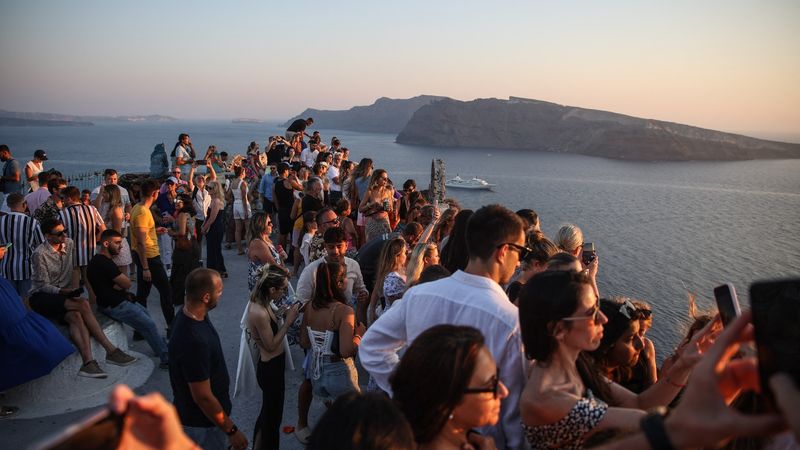 Santorini, Greece - Beautiful from Afar, Chaotic Up Close