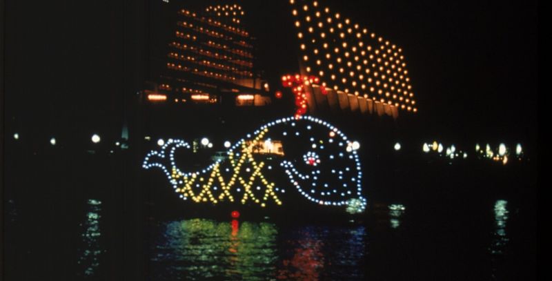 Viewing Electrical Water Pageant From Resort Docks