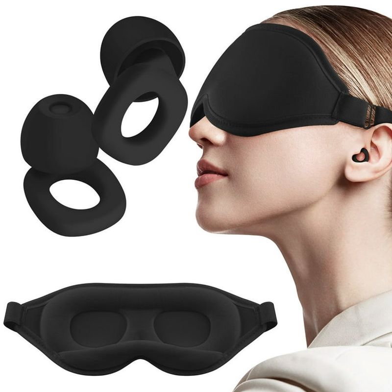 Sleep Kit: Eye Mask and Earplugs