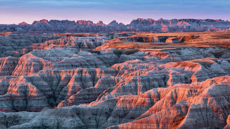 Badlands' Painted Desert Landscape