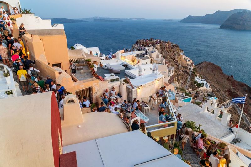 Greece's Santorini Caps Cruise Passengers