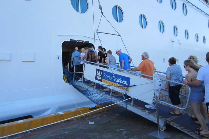 Be patient during embarkation and disembarkation