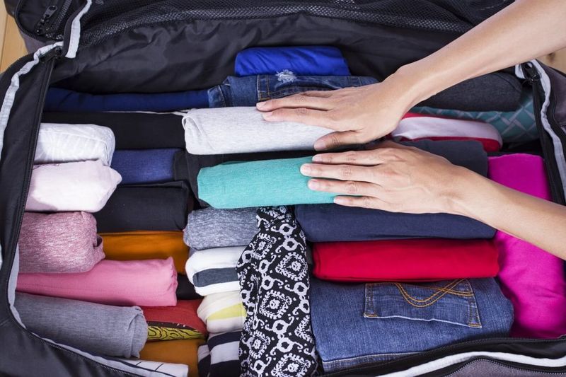 Not rolling clothes