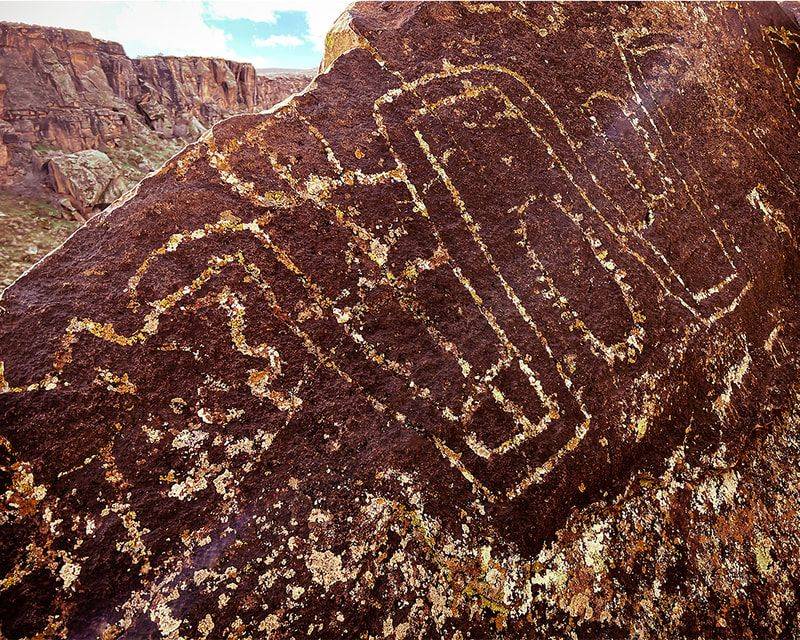 Look for Petroglyphs at Dry Falls