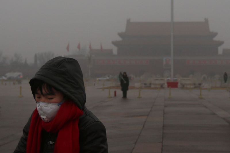 Beijing, China: Industrial Haze Obscures Winter Beauty