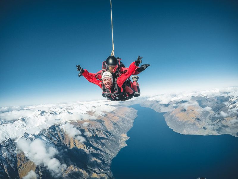 Skydiving Over New Zealand's South Island