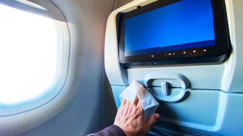 Forgetting disinfectant wipes (unexpected)