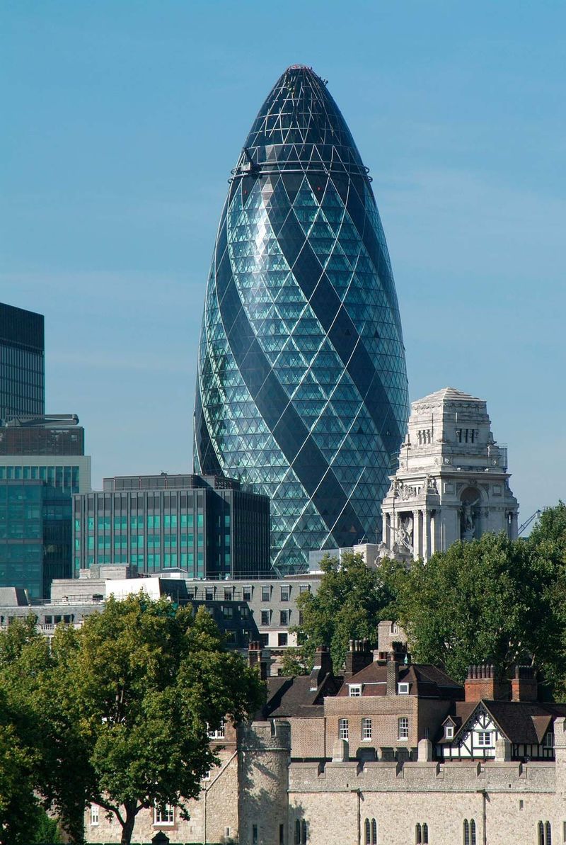 The Gherkin (30 St Mary Axe), London, UK