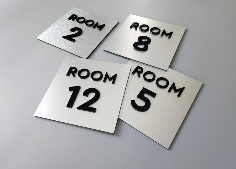 Hotel Room Number Plaque