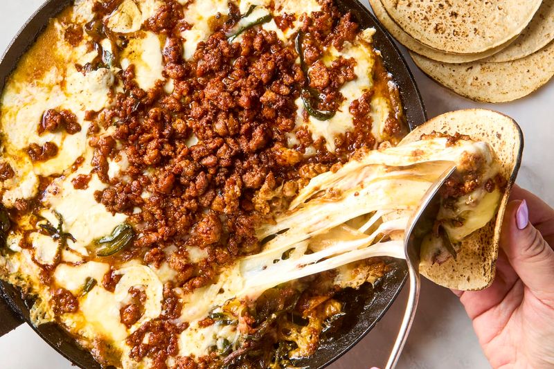 Queso Fundido With Chorizo