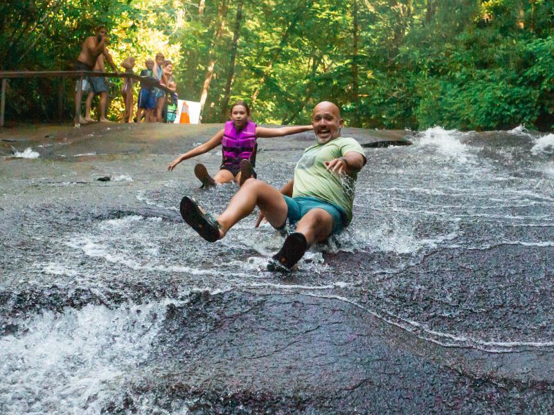 Sliding Rock Natural Water Slide in Pisgah National Forest