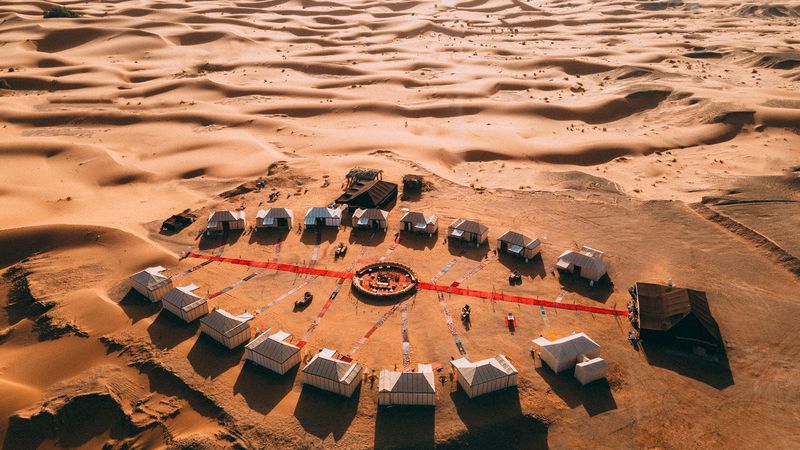 Glamping in the Sahara Desert