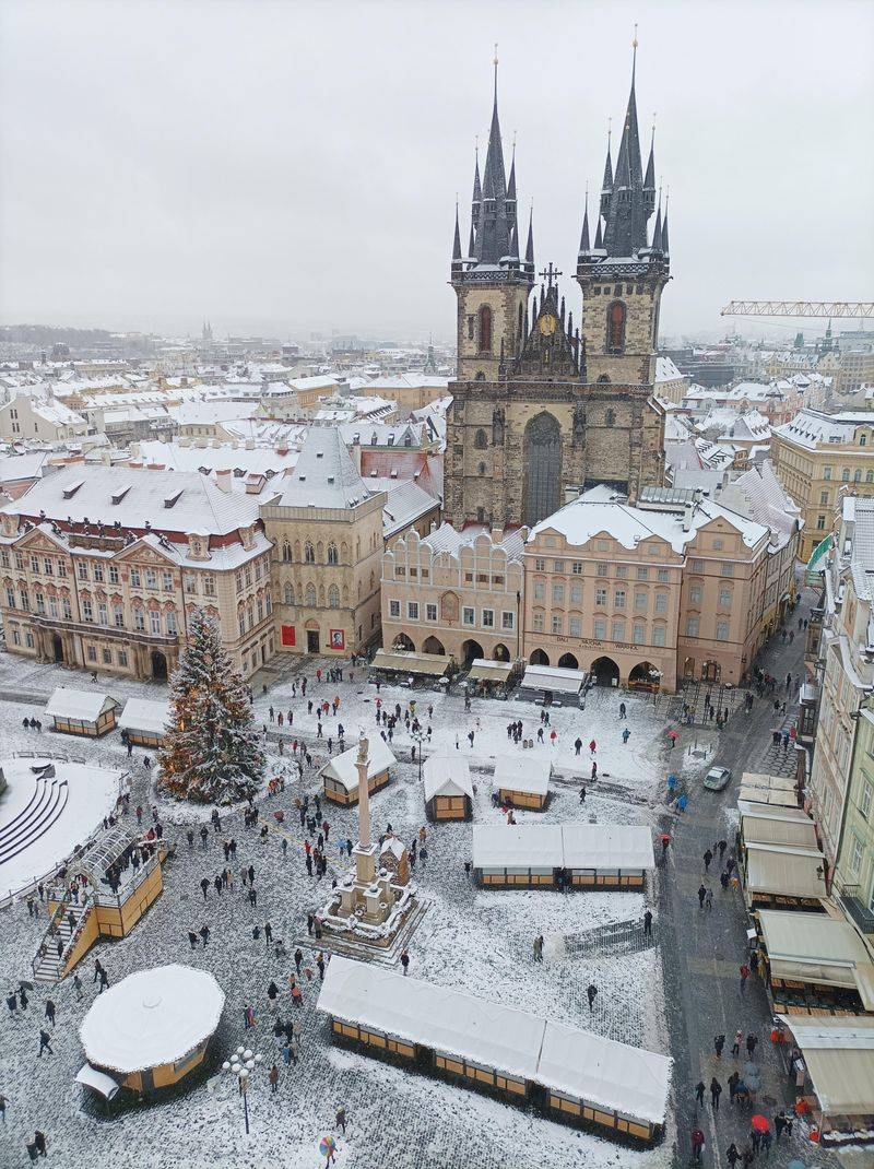 Prague Winter Architecture