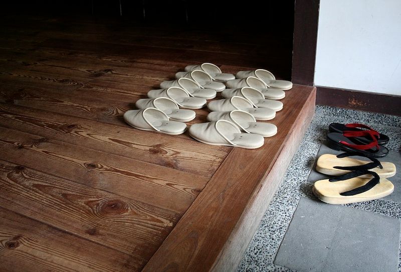 Wearing Shoes Inside Traditional Places