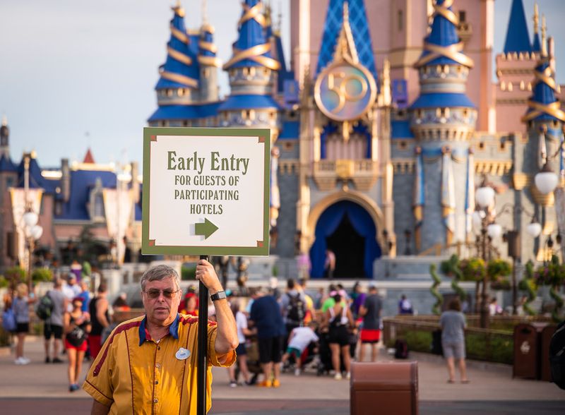 Ignoring Early Theme Park Entry For Hotel Guests