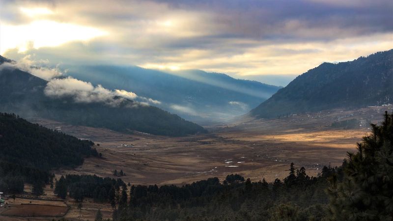 Bhutan's Phobjikha Valley