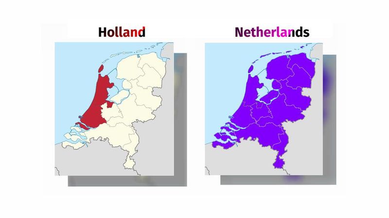 Mixing up Holland and the Netherlands