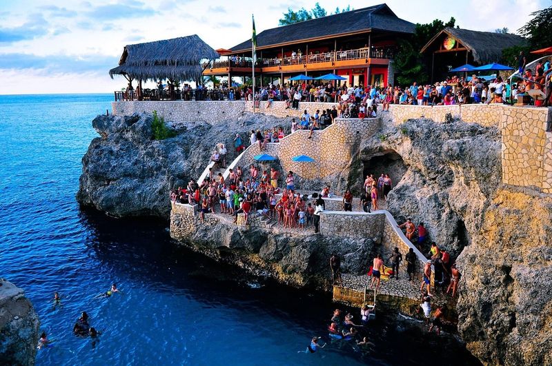 Cliff Jump At Rick's Café In Negril