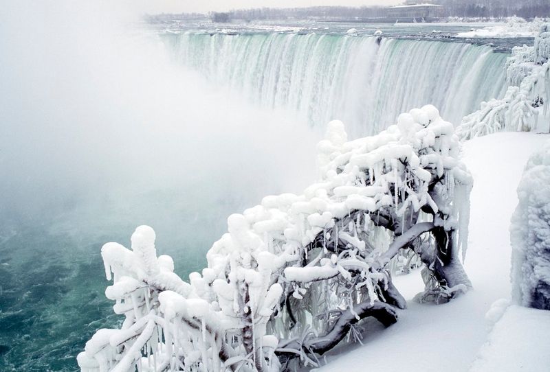 Wintertime Ice Bridge Views