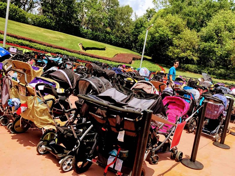 Ignoring Designated Stroller Parking Areas