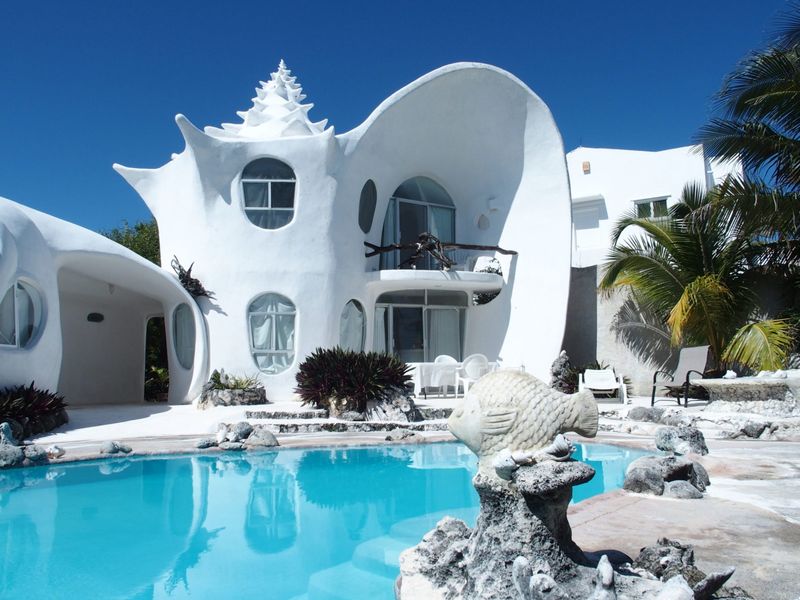 The Seashell House In Mexico
