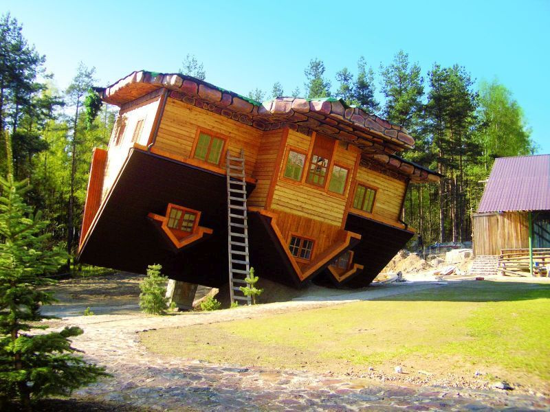 The Upside-Down House In Poland