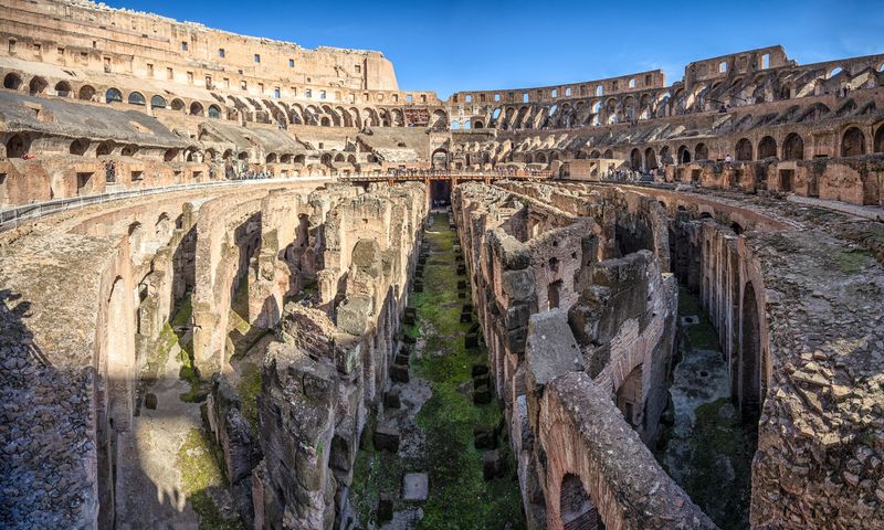 The Roman Colosseum's Underground Chambers