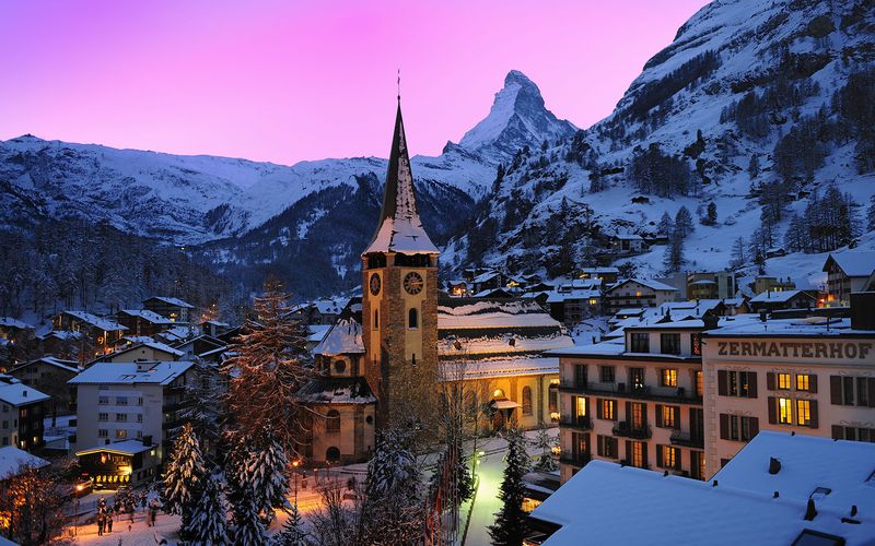 Swiss Alps Winter Wonderland
