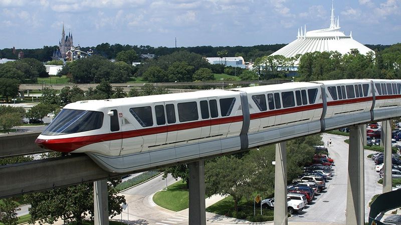 Riding The Monorail Loop Around Magic Kingdom Resorts