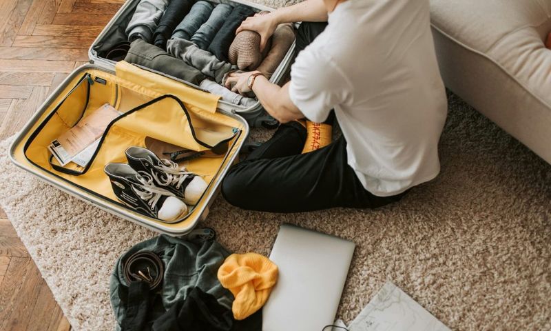 Roll Clothes To Save Space